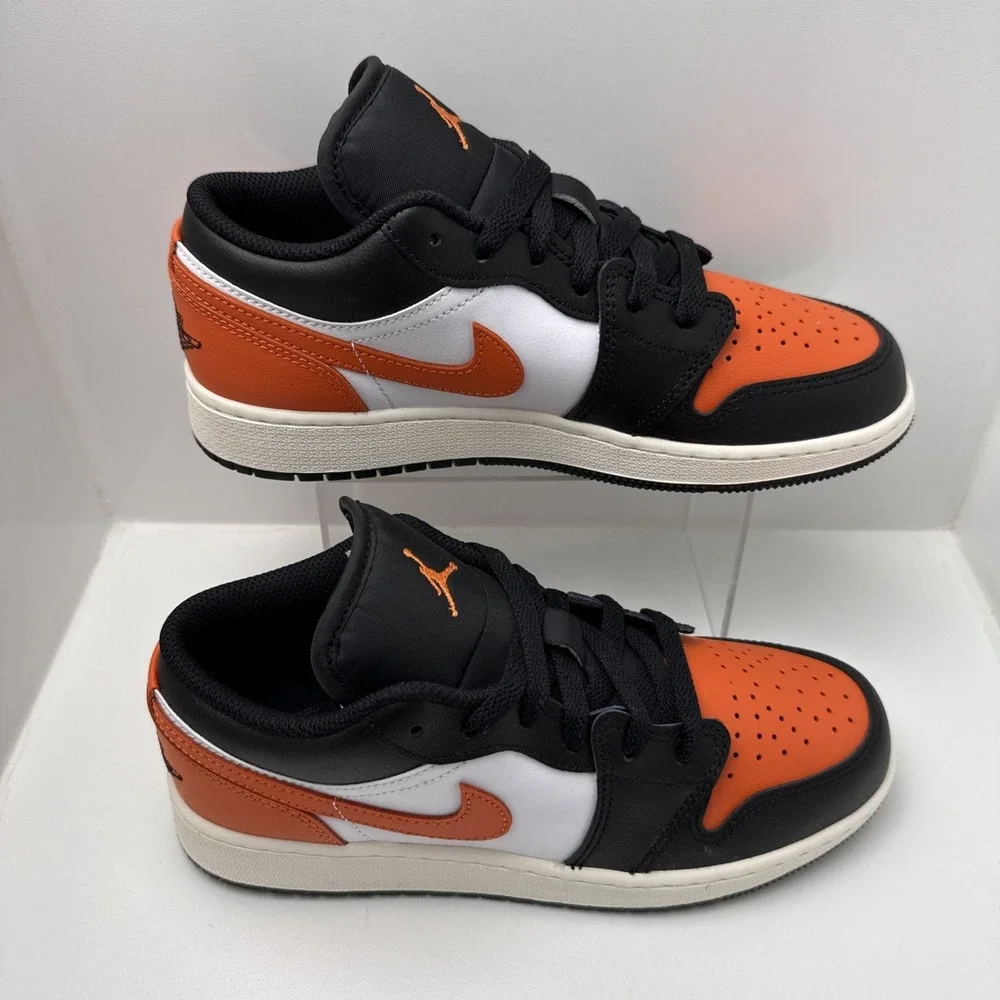 Nike Air Jordan 1 Low Shattered Backboard GS Youth Size 5 Black/White‎